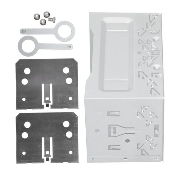 Herwey Car Audio Panel 2 Din Universal Frame Aluminum Alloy Stereo Audio Installation Fascia Fit For B5/MK3/MK4 Audio