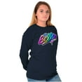 thumbnail image 3 of XOMG POP Bella Musical Rainbow Women's Long Sleeve T Shirt Brisco Brands X, 3 of 6