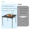 thumbnail image 3 of Spaco Folding Camping Table with All-Weather HDPE Tabletop and Rustproof Steel Frame-Gray, Folding Table for Patio Pool Park Outdoor, 3 of 8