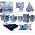 thumbnail image 3 of Bacati - Woodlands Aqua/Navy/Grey Boys Cotton Changing Pad Cover, 3 of 7