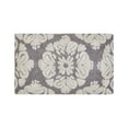thumbnail image 4 of Better Trends 21" x 34" Bathroom Rugs 100% Cotton Soft Water Absorbent Non Slip Bath Mat Machine Washable Rug (Gray) Medallion Collection, 4 of 6