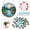 A, variant on YingYouFu Acrylic Puzzles Suncatcher Window Hanging, 83 Pieces 7.4 Inch Sun Catcher Acrylic Puzzles Garden Decoration for Garden Home Windows Hanging Decoration