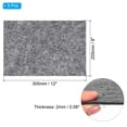 thumbnail image 2 of Uxcell Base de lámpara de fieltro de 12x8 pulgadas, paquete de 5, grosor de 2mm, fieltro rectangular suave con respaldo antideslizante gris, 2 of 7