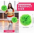 thumbnail image 2 of EONQY Cheerleading Pom Poms, 8 Pack Cheerleader Pom poms with Baton Handle, Cheering Squad Pompoms for School Dance Sports Team Spirit (Black), 2 of 5