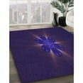 thumbnail image 3 of Ahgly Company Machine Washable Indoor Rectangle Transitional Midnight Blue Area Rugs, 7' x 9', 3 of 7