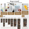 thumbnail image 6 of Forest Deer Window Privacy Film, Farmhouse Vintage River Elk Static Cling UV Sun Blocking Heat Control Window Tint Day and Night, Non-Adhesive Reusable One Way Windows Privacy Cover 35.4''x78.7'', 6 of 7