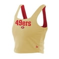 thumbnail image 3 of Women's New Era Scarlet/Black San Francisco 49ers Reversible Cropped Sport Classics Tank Top, 3 of 7