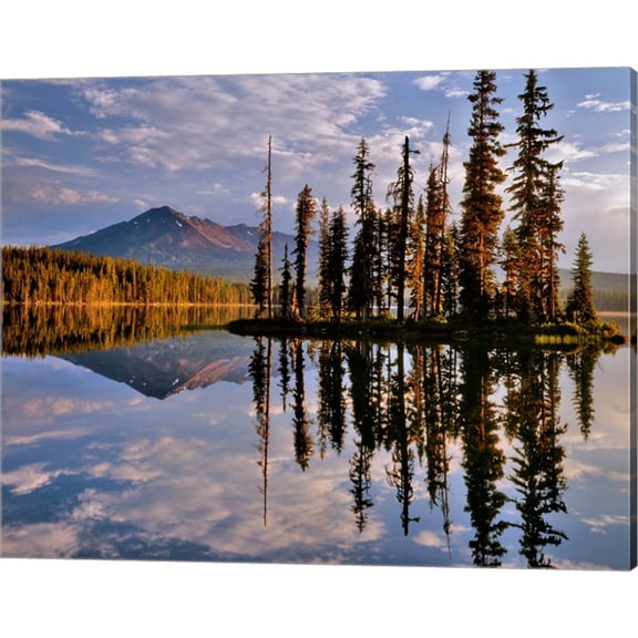 Great Art Now Diamond Peak Reflecting In Summit Lake, Oregon by Jaynes Gallery / Danita Delimont, Canvas Wall Art, 20W x 16H
