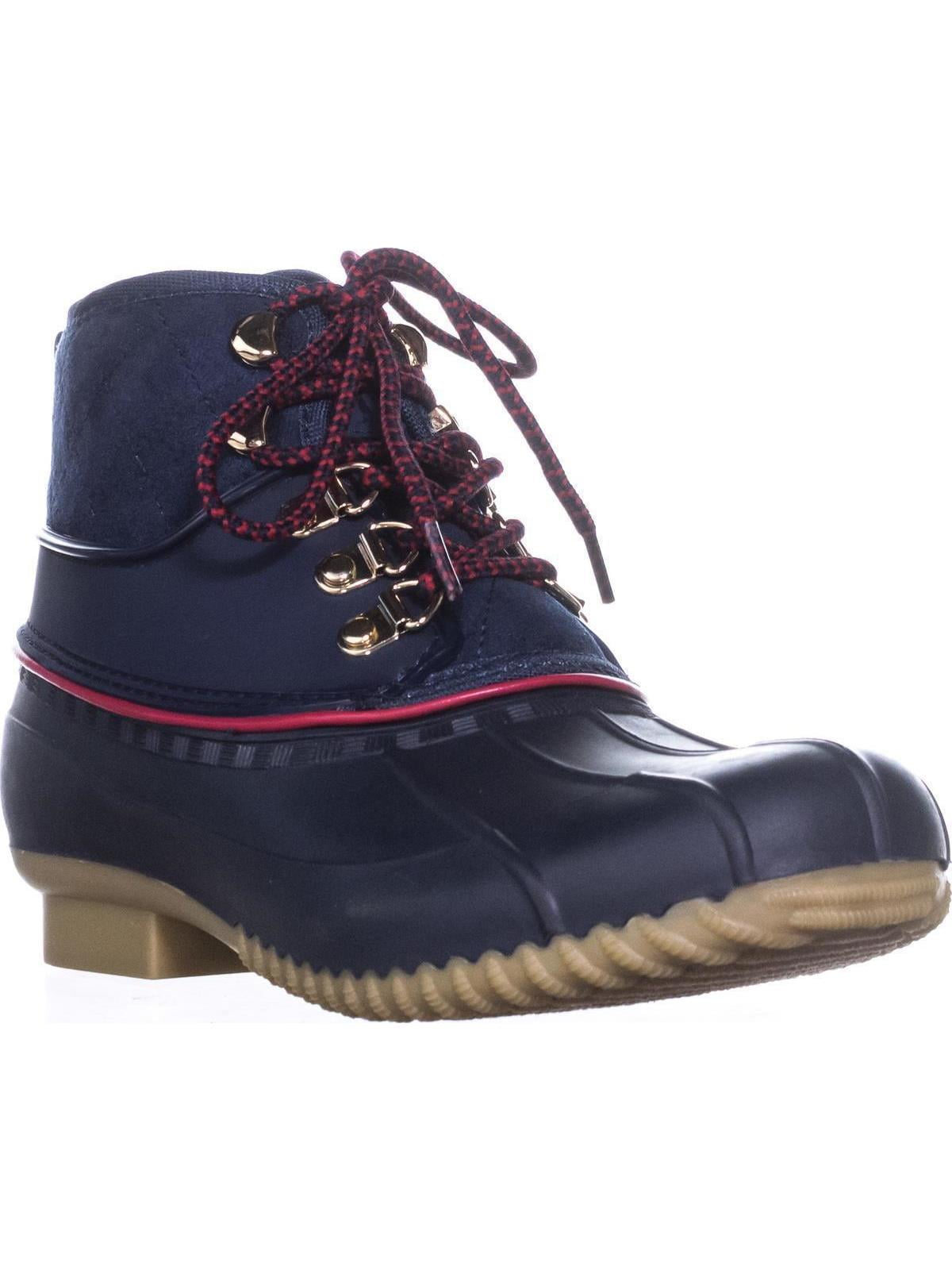 tommy hilfiger lace up rain boots