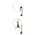 thumbnail image 1 of de 2 divertidos juguetes de plumas con varita de gato con base de succión, juguete de entrenamiento Salvador Juguetes para gatos, 1 of 10