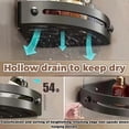 thumbnail image 4 of 2026 New Suction Cup Corner Shower Shelf, No-Drill Bathroom Corner Shelf, Capable of Supporting 40 Pounds, Rustproof Shower Organizer Suction Cup with Towel Holder & Hooks (Silver * 2), 4 of 7