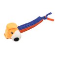 thumbnail image 3 of Juguete para morder de protección de limpieza de dientes modelo de cabeza de animales de tela Oxford para perro mascota (perro amarillo), 3 of 5