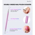 thumbnail image 4 of MelodySusie 4pcs Nail Clippers Set with Cuticle Trimmer and Dual-Ended Pusher, Stainless Steel Acrylic Nail Cutter Set, 4 of 8