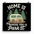 thumbnail image 2 of Cozy Camper Van Art - Travel Lovers Decor - 13x19 Poster Print - Retro Style, 2 of 7
