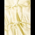 thumbnail image 4 of Conjunto de Dos Piezas de Verano para Mujer, con Estampado de Rayas, Sin Mangas, con Cordones, Camiseta Sin Mangas y Pantalones para Playa Amarillo M, 4 of 8