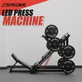syedee Leg Press Machine with 4 Weight Storage Posts, 2000 lbs Capacity Adjustable Leg Machine