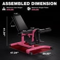 thumbnail image 3 of Leg Extension and Curl Machine, Adjustable Leg Curl Machine for Home Gym, Seated Leg Extension and Lying Curl Machine for Lower Body Workouts, 3 of 9