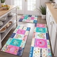 thumbnail image 2 of Pioneer Flower Floral Print Pattern Kitchen Rugs Sets Of 3,Kitchen Runner Rugs Non Skid Washable,Decorative Kitchen Floor Mats for Kitchen,Sink,Laundry,17"x30"+ 17"x47" + 17"x59", 2 of 6