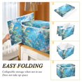 thumbnail image 4 of WOBOGO Undersea World Large Collapsible Storage Box Flip Lid Fabric Decorative Organizer Container Basket with Handles 16.5×12.6×11.8in, 4 of 7