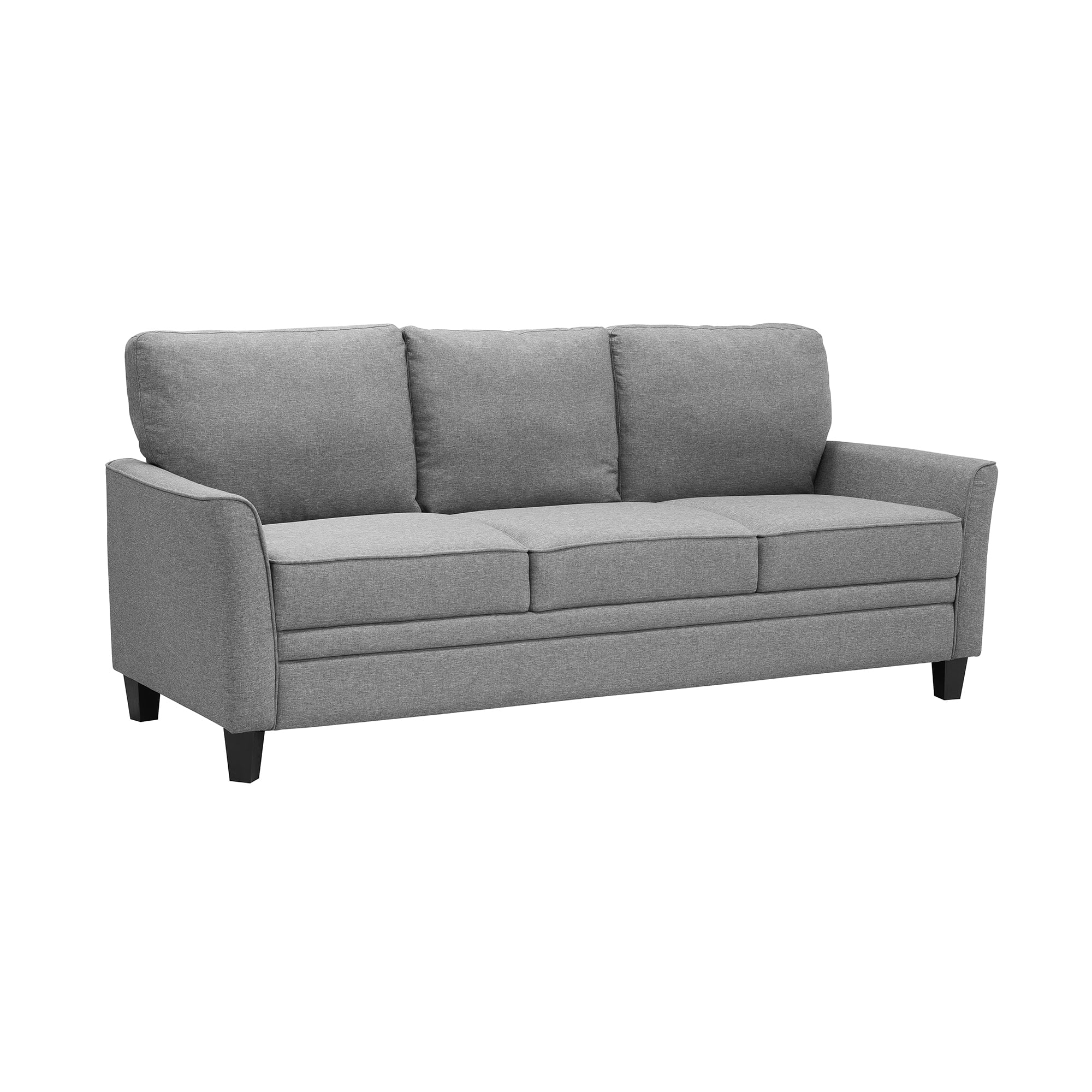 Mainstays Auden 81" 3 Seat Classic Modern Sofa, Gray