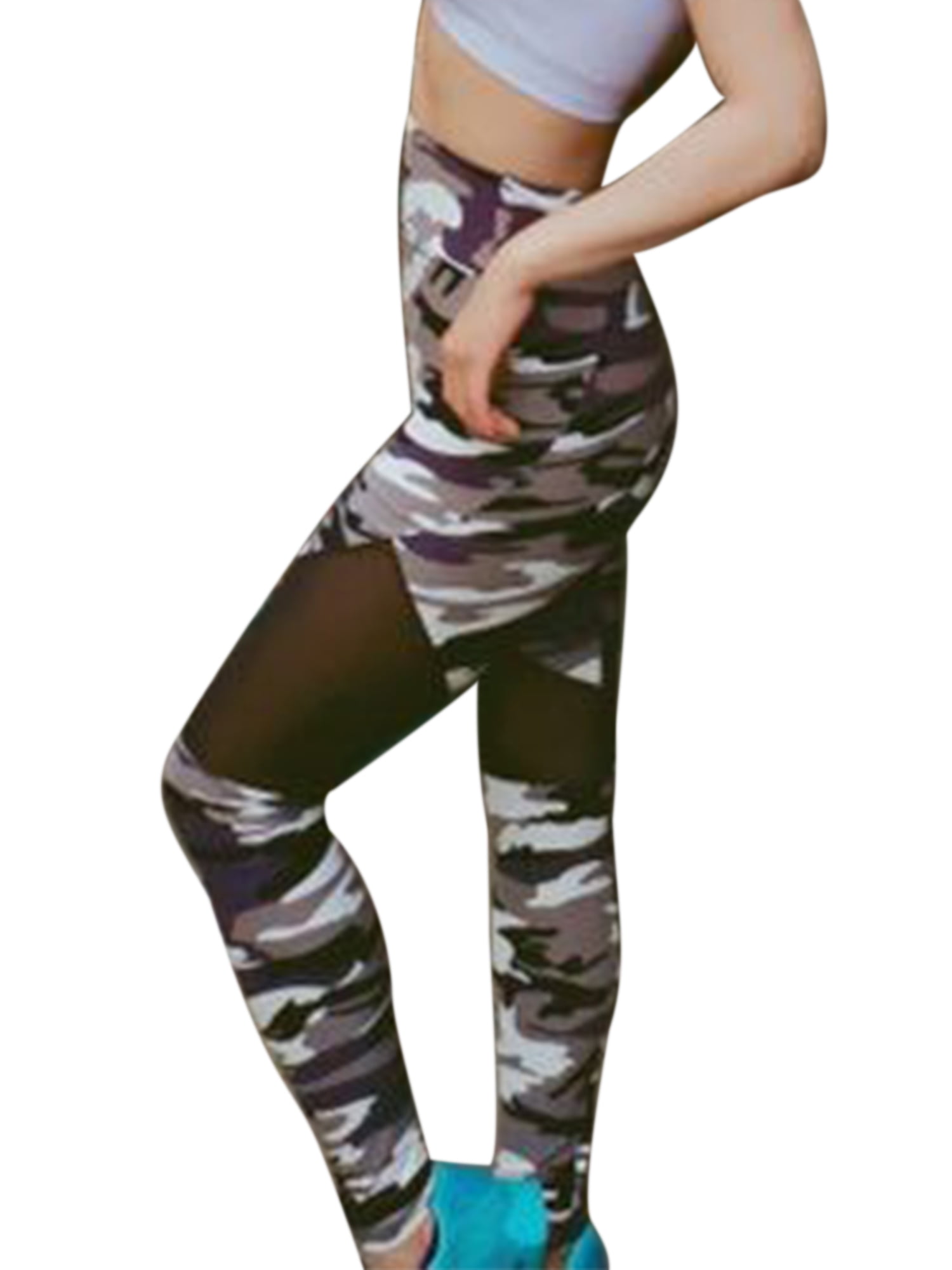 camo mesh leggings