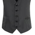 thumbnail image 4 of UTTOASFAY Mens Coats Outerwear Winter Fashion Vintage formal Business Men'S Breasted Vest V-Neck Waistcoat Waist Vest Flash Picks Black Xxxxxl, 4 of 6