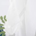 thumbnail image 2 of DriftAway Sophie Sheer Ruffle Edge Kitchen Tier Rod Pocket 30" x 36" Plus 2" Header Off White 2 Piece, 2 of 5