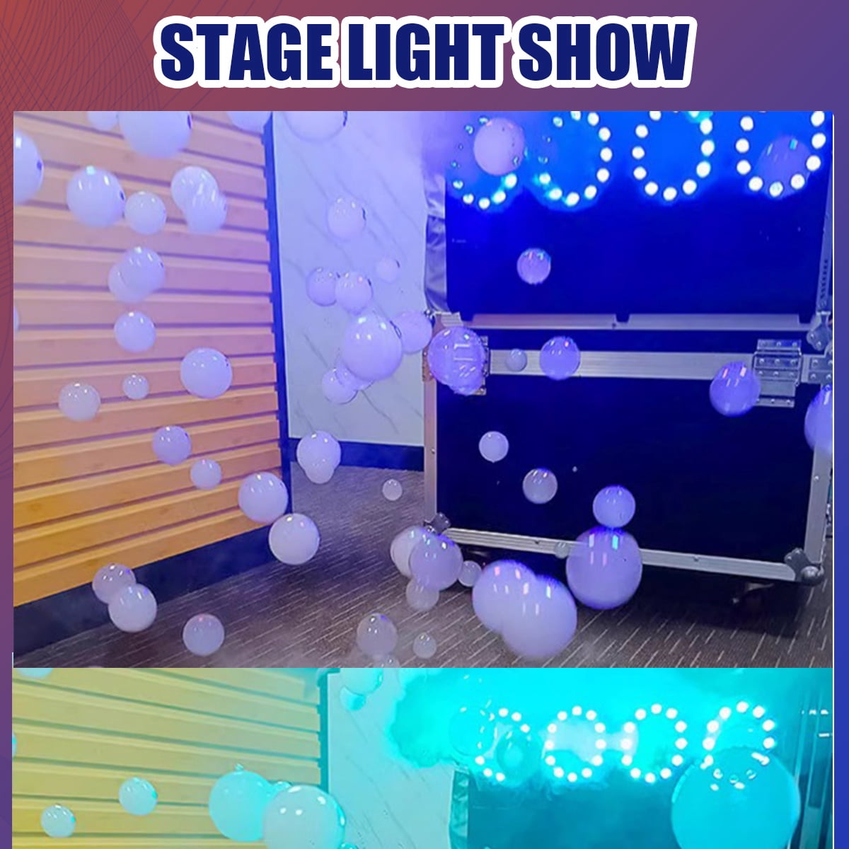 900W RGB LED 2 Head Jet Smoke Fog Bubble Machine With 1PCS Flycase For Party Wedding Christmas Stage Dj Disco Event