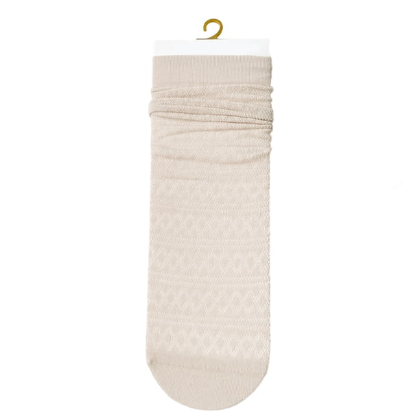 Calcetines de falda de bambú finos para mujer: calcetines redondos casuales de colores