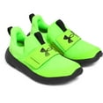 thumbnail image 3 of Under Armour Flash Little Kids Running Shoes Color: Black Black White Size: 1.5, 3 of 4
