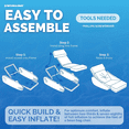thumbnail image 6 of SWIMLINE ORIGINAL Sunchaser SunSoft Luxury Lounger Chair Pool Float | Molded Frame & Pontoon Design | Pool Floats Adult | Pool Lounger | Pool Accessories | Pool Chairs and Lounges For In Pool, 6 of 7