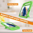 thumbnail image 3 of Allytech Galaxy Tab A9+ 11" Case for Kids, Soft EVA Rubber Shockproof Lightweight Handle Stand Bumper Cute Design Kids Friendly Case Cover for Samsung Galaxy A9 Plus 11" SM-X210 X215 X216 - Green, 3 of 5