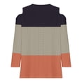 thumbnail image 4 of RXIRUCGD Blouse Décontractée à Rayures à Manches Courtes pour Femmes, Beige, Taille: m, 4 of 5