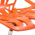 thumbnail image 5 of LeisureMod Modern Asbury Dining Chair with Chromed Legs-Color:Orange, 5 of 8