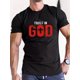 thumbnail image 1 of [Everyday Comfort] Trust in God" Men's Fashion Short Sleeve T-Shirt - Casual Crew Neck, Lightweight Polyester, All-Season Wear, Machine Washable - Bold Red & Black Graphic Tee for Adults, 1 of 7