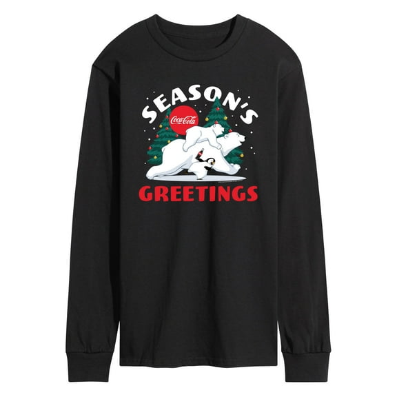 Coca-Cola - Seasons Greetings Polar Bears - Men's Long Sleeve T-Shirt