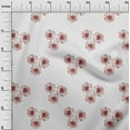 thumbnail image 3 of oneOone Velvet Red Fabric Floral Sewing Fabric By The Yard Printed Diy Clothing Sewing Supplies 58 Inch Wide, 3 of 4