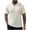 Beige, variant on Men's Summer Collared Shirt Short Sleeve Knit Textured Pullover Tops Casual Vacation V Neck Golf Shirts