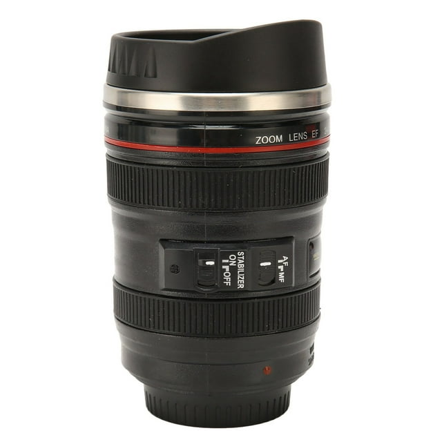 Taza de café con Lente de Cámara de Acero Inoxidable de Primera Taza de café con Temática de Fotografía Taza de café con Tapa para Hombres y Mujeres ANGGREK Otros