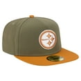 thumbnail image 3 of Men's New Era  Olive/Brown Pittsburgh Steelers Color Pack A-Frame 59FIFTY Fitted Hat, 3 of 5