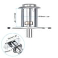 thumbnail image 2 of Uxcell 23mm Drawer Locks, 4 Pack Zinc Alloy Chrome Finish Drawer Door Lock Keyed Different, Silver Tone, 2 of 5