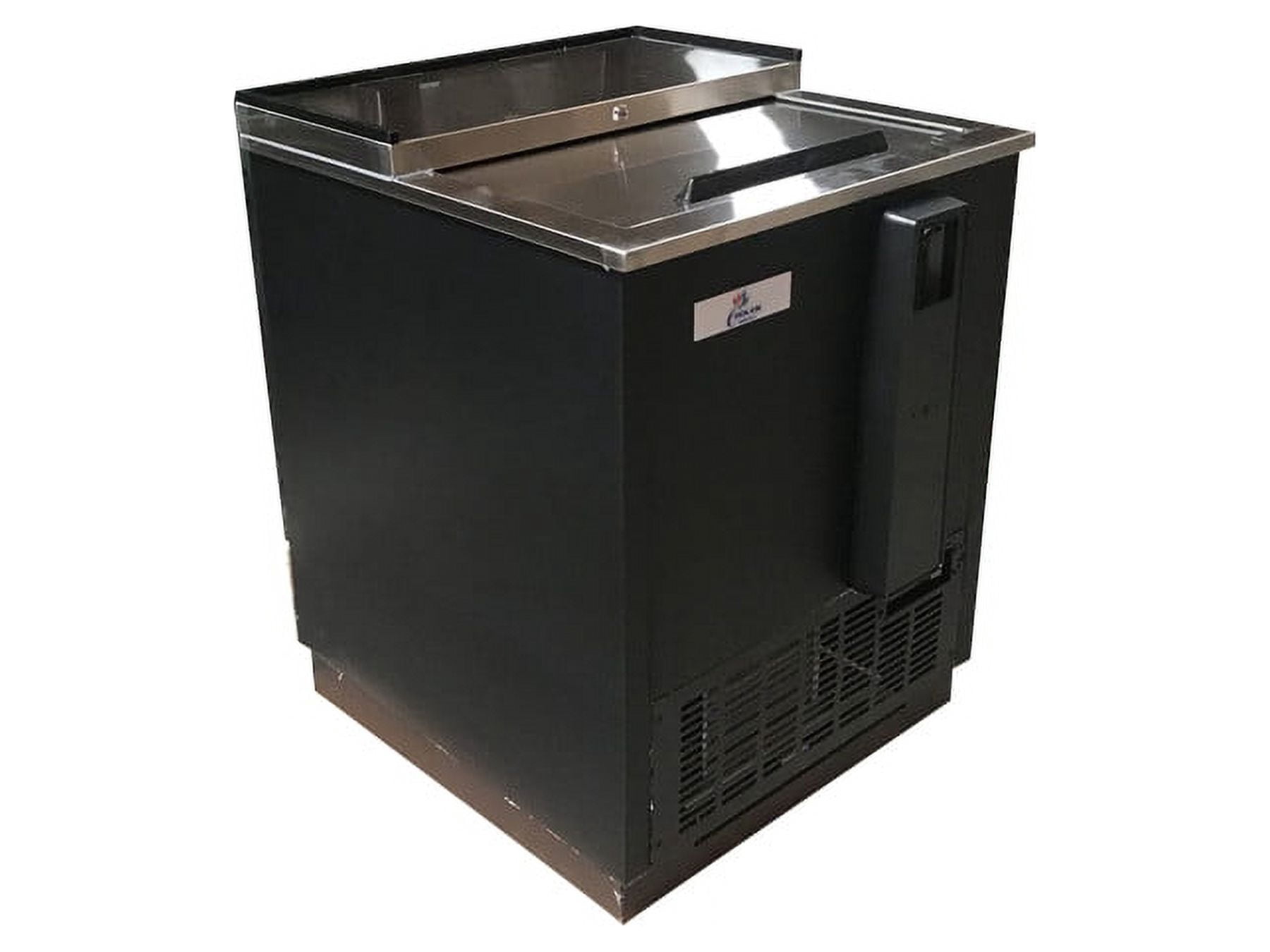 26" Horizontal 4.1 Cu.ft. Bottle Cooler Deep Well Commercial beer bottle Refrigerator 33-40F Stainless steel Top-Loading