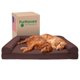 thumbnail image 1 of Furhaven Cama ortopédica para perros grandes con refuerzos extraíbles y funda lavable, para perros de hasta 125 libras - Sofá acolchado - Café, Jumbo Plus/XXL, 1 of 5