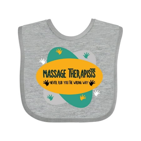 

Inktastic Massage Therapists Hands Rub Colorful Gift Baby Boy or Baby Girl Bib