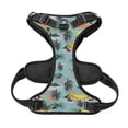 thumbnail image 4 of Kdxio Hawaiian Style Print No Pull Dog Harness Adjustable Reflective Oxford Easy Control Medium Large Dog Harness for Training and Everyday-X-Large, 4 of 8