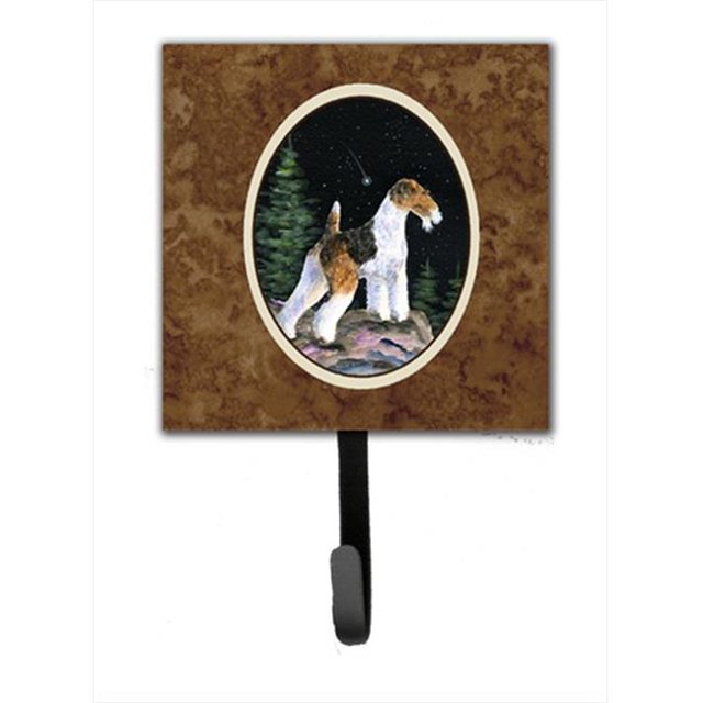 Starry Night Fox Terrier Leash Holder Or Key Hook