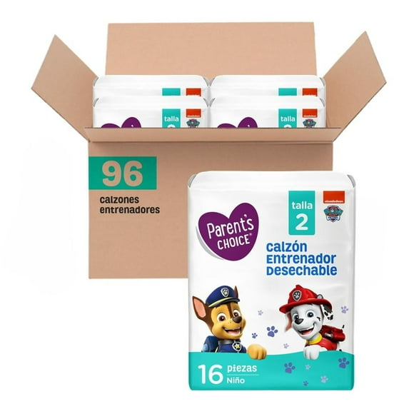 Calzón entrenador Parents Choice Talla 2 Niño 96 pzs