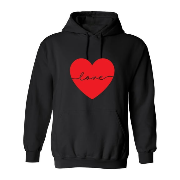 Hea*t Love Sarcastic Humor Novelty Best Gift For Besties Men's Hoodie