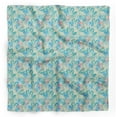 thumbnail image 1 of Bimba Green Colorful Leaves Pure Silk Printed Head Bandanas Summer Neck Wrap Scarf 40 x 40 Inches, 1 of 6