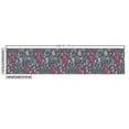 thumbnail image 3 of Nature Fabric by the Yard Upholstery, Illustration of Colorful Leaves and Plants Ornamental Garden Composition, Decorative Fabric for DIY and Home Accents, Blue Pink and Grey by Ambesonne, 3 of 5